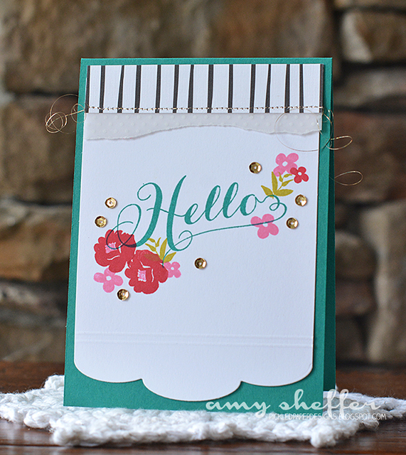 Stamps: Graceful Greetings<br />
<br />
Dies: Edgers #3<br />
<br />
Ink: Tropical Teal,...