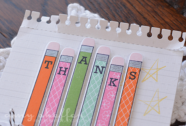 Stamps: Pencil Me In, Pencilgrams<br />
<br />
Dies: Pencil Me In, Double-Ended Banners, Tiny...