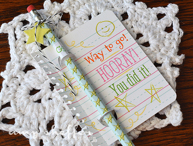 Stamps: Lunchbox Love, Pencil Me In<br />
<br />
Dies: Write Stuff Holders, Moments Inked:...