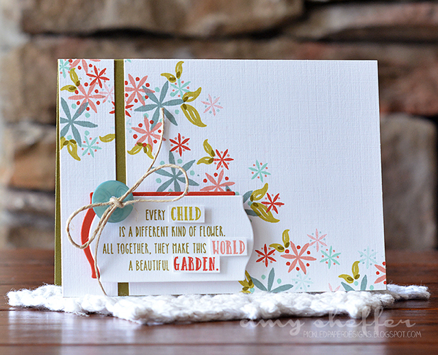 STAMPS: Seeds of Knowledge<br />
DIES: Fillable Frames #11<br />
INK: Aqua Mist, Ocean Tides,...