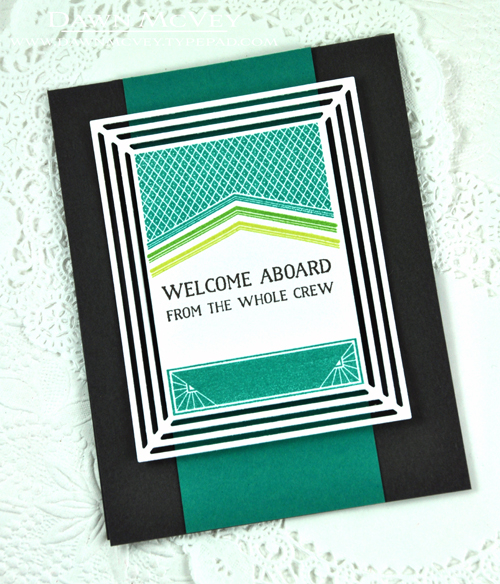 Paper: stamper&#039;s select white, smokey shadow, tropical teal<br />
Stamps: Center Style:...