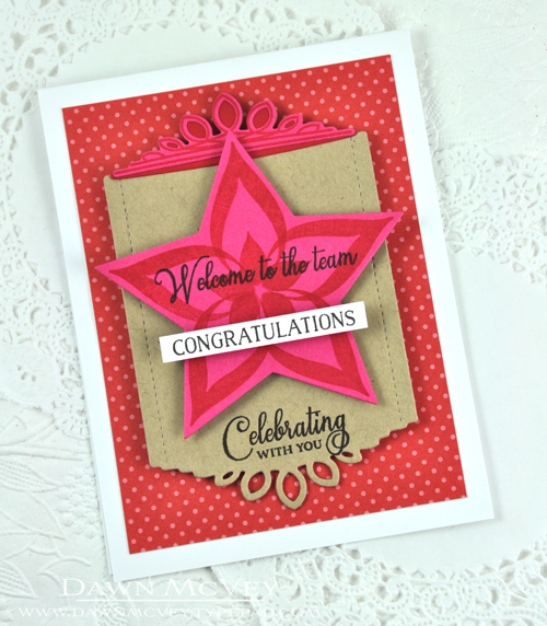 Paper: stamper&#039;s select white, kraft, raspberry fizz, pure poppy, pure poppy bitty dot<br...