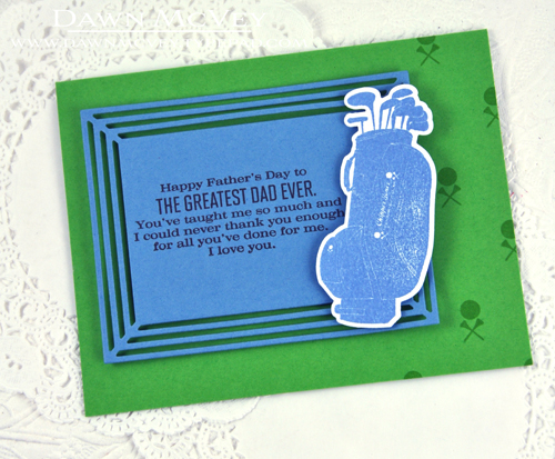 Paper: stamper&#039;s select white, new leaf, blueberry sky<br />
Stamps: Tucked In:...