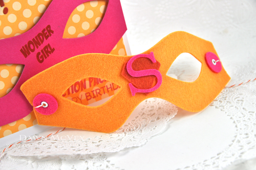 Other: summer sunrise/terracotta tile/raspberry fizz felt, white eyelets, orange baker&#039;s...