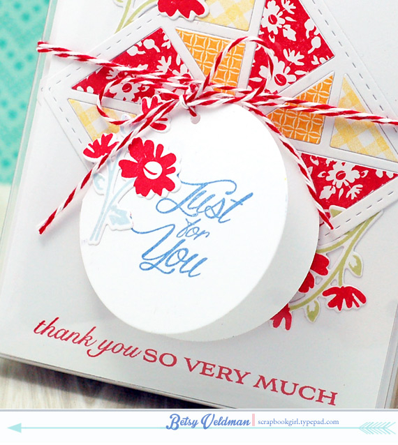 stamps: quilted: summer, banner sentiments, &quot;just for you&quot; from the make it market...