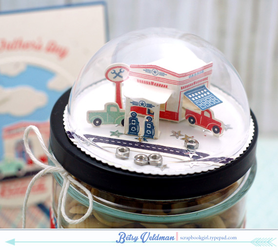 stamps: petite places: city station, plaid builder, keep it simple: father, little labels<br />...