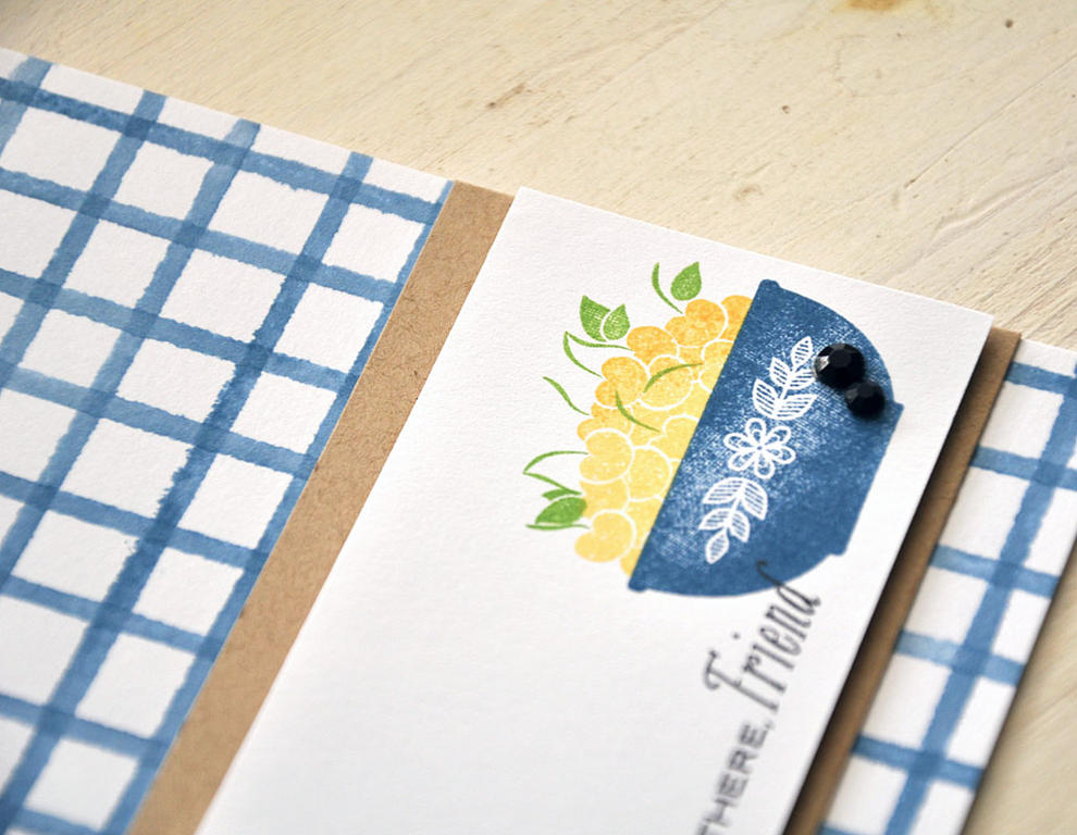 Stamps: Plaid Builder and Second Helping of Sunshine<br />
Ink: Enchanted Evening, Harvest...