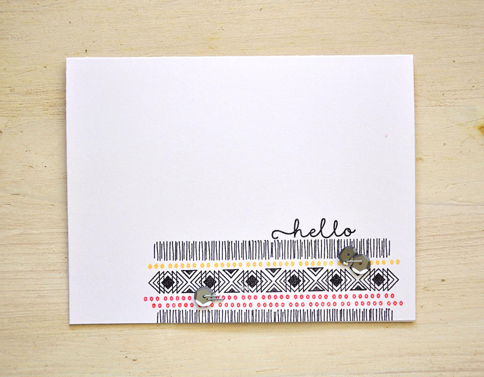 Stamps: Southwestern Style<br />
Ink: True Black, Harvest Gold and Berry Sorbet<br />...