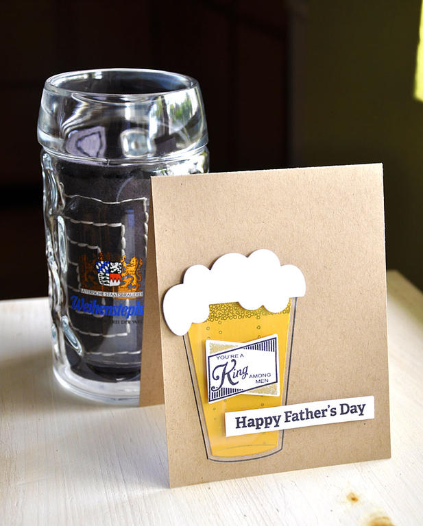 Stamps: Craft Brew and Keep It Simple: Father&#039;s Day<br />
Ink: True Black, Gold, and...