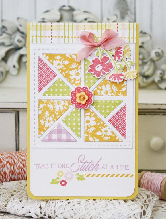 Papertrey Ink Supplies Used:<br />
Stamps:<br />
Quilted:  Summer, Plaid Builder<br />...