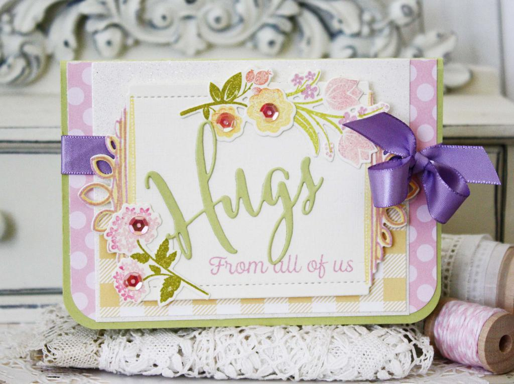 Papertrey Ink Supplies Used:<br />
Stamps:<br />
Watercooler Talk, Bitty Bouquets, Center...