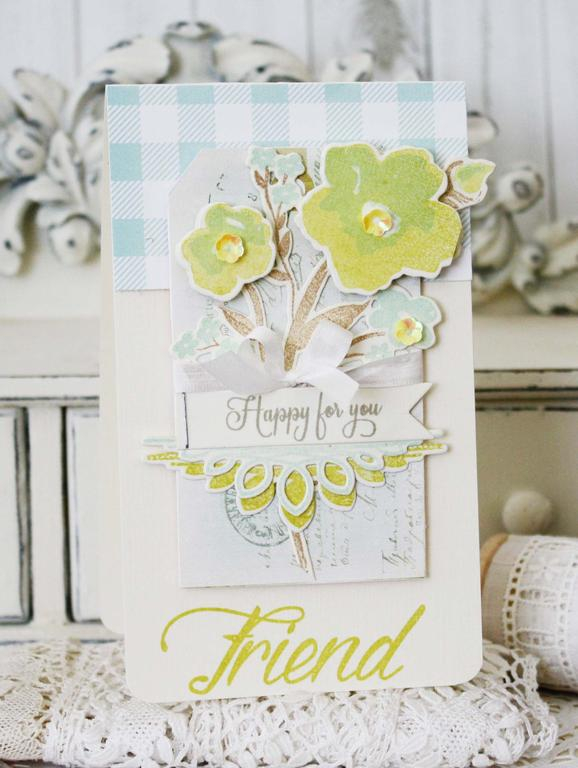 Papertrey Ink Supplies Ised:<br />
Stamps:<br />
Watercooler Talk, Brushed Blooms, Center...