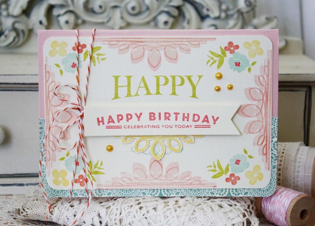 Papertrey Ink Supplies Used:<br />
Stamps:<br />
Watercooler Talk, Center Style:  Feminine,...