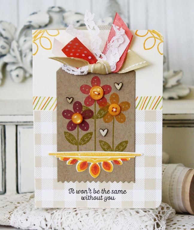 Papertrey Ink Supplies Used:<br />
Stamps:<br />
Watercooler Talk, Center Style:  Feminine,...