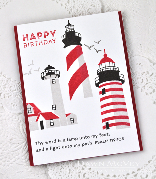 Paper: stamper&#039;s select white, pure poppy<br />
Stamps: Guiding Lights, Light of Life<br...