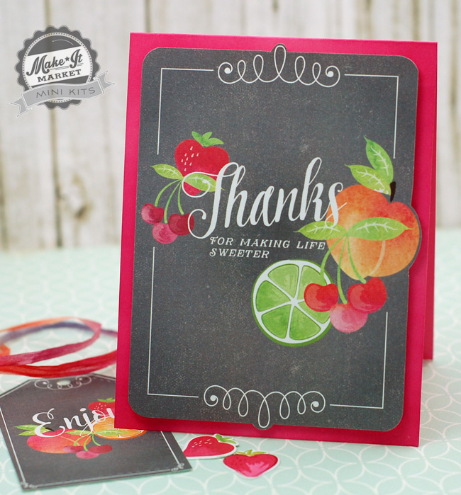 patterned paper:  still life: summer mini kit<br />
cardstock: raspberry fizz