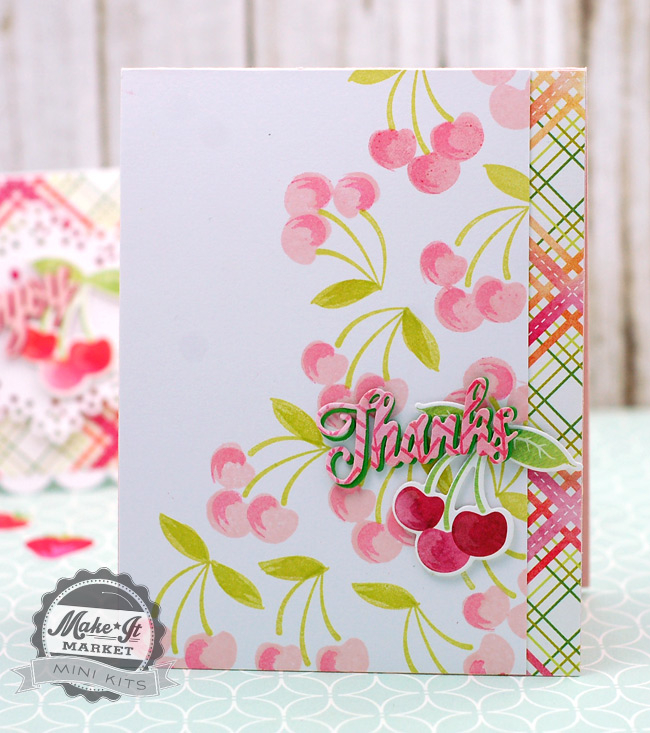 stamps, patterned papers, dies: still life: summer mini kit<br />
cardstock: new leaf,...