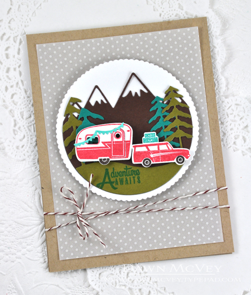 Paper: kraft, stamper&#039;s select white, bitty dot vellum, dark chocolate, tropical teal, ripe...