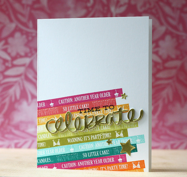 cardstock: stamperâ€™s select white<br />
stamps: Good Times, Caution: Another Year Older<br />...