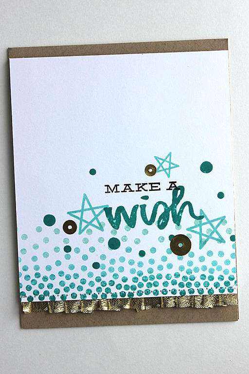 size: 4 1/4&quot; x 5 1/2&quot;<br />
<br />
stamps: Good Times<br />
<br />
ink: True...