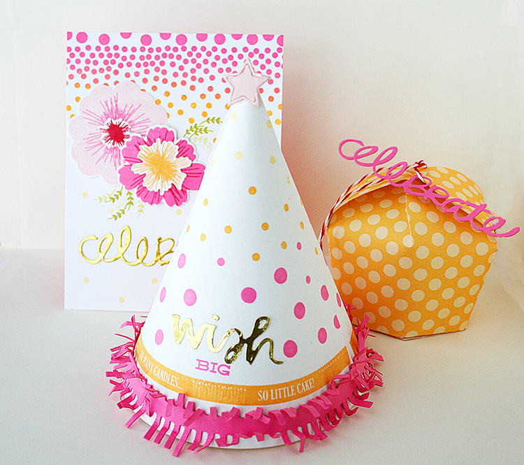 STAMPS: Good Times, Caution: Another Year Older<br />
INK: Summer Sunrise, Hibiscus Burst,...