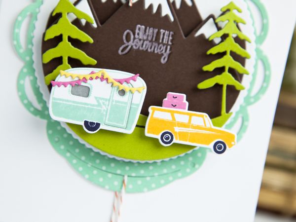 Supplies<br />
<br />
Stamps: Petite Places: Happy Camper<br />
Ink: Snow White, Aqua Mist,...