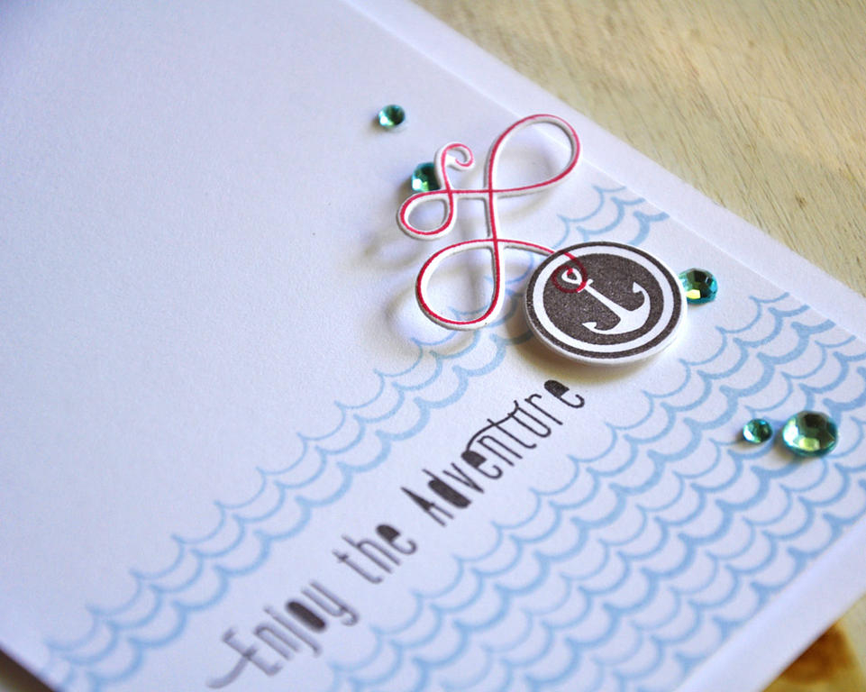 Stamps: Ahoy<br />
Ink: Spring Rain, Pure Poppy, and True Black<br />
Cardstock: White<br />...