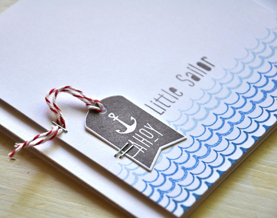 Stamps: Ahoy<br />
Ink: Enchanted Evening, Blueberry Sky, and Spring Rain<br />
Cardstock:...