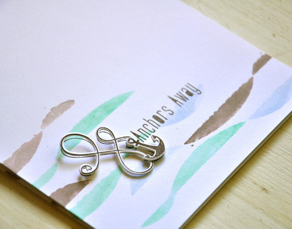 Stamps: Ahoy<br />
Ink: Aqua Mist, Spring Rain and Smokey Shadow<br />
Cardstock: White<br />...