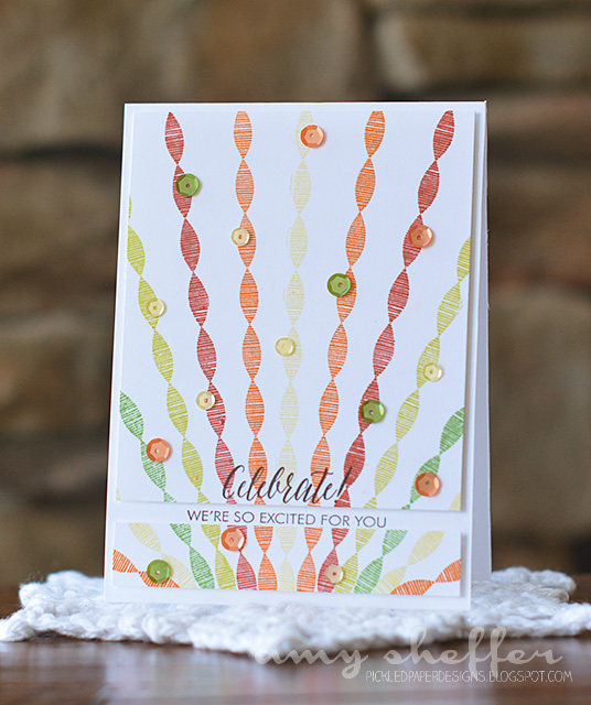 Stamps: Hooray<br />
<br />
Ink: Lemon Zest, Orange Zest, Terracotta Tile, Limeade Ice, New...