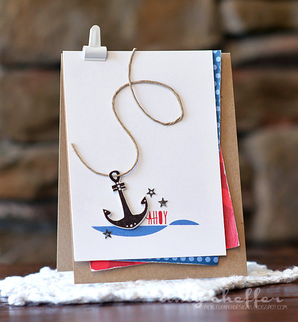 STAMPS: Ahoy<br />
DIES: Ahoy<br />
INK: Pure Poppy, Blueberry Sky, Smokey Shadow<br />...