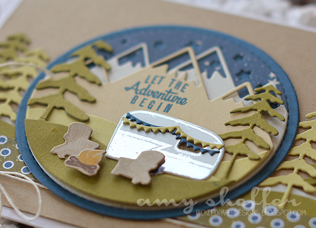 Stamps: Petite Places: Happy Camper<br />
<br />
Dies: Petite Places: Happy Camper; Shaker...