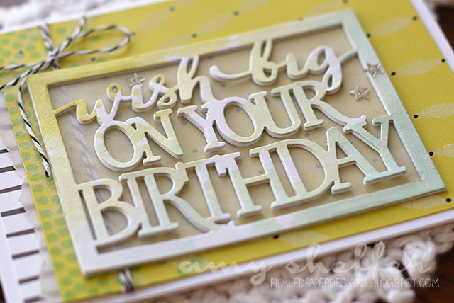 Stamps: Hooray, Good Times<br />
<br />
Dies: Text Block: Horizontal Birthday<br />
<br />...