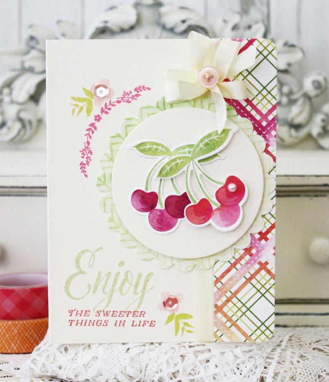 Papertrey Ink Supplies Used:<br />
Make it Market Mini Kit:  Still Life Summer<br />...