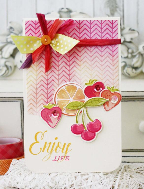 Papertrey Ink Supplies Used:<br />
Make it Market Mini Kit:  Still Life Summer<br />
Ink:<br...
