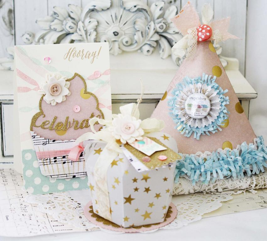 Papertrey Ink Supplies Used:<br />
Stamps:<br />
Enclosed:  Cupcake, Hooray<br />
Tools:<br...