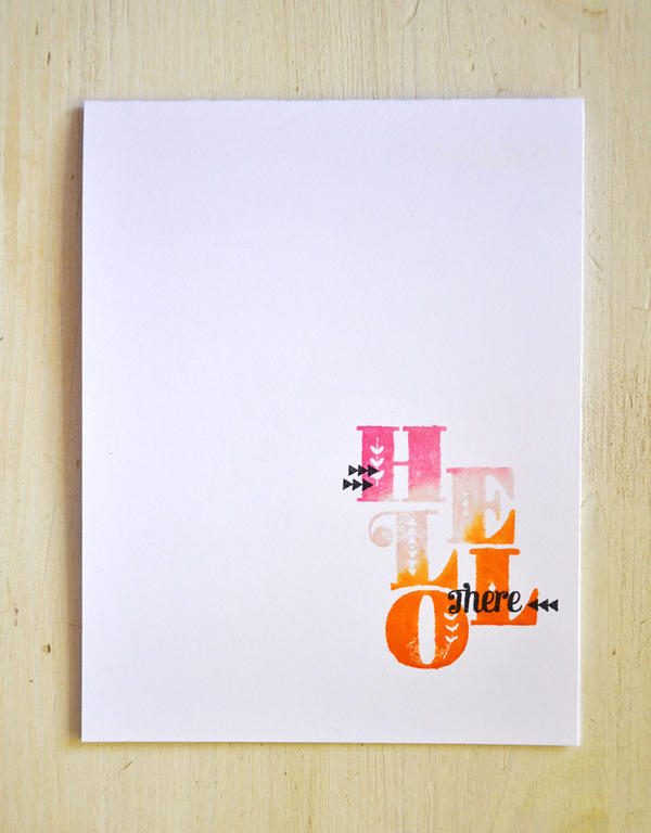 Stamps: Stacked Statements<br />
Ink: Sweet Blush, Orange Zest, Hibiscus Burst, and True...
