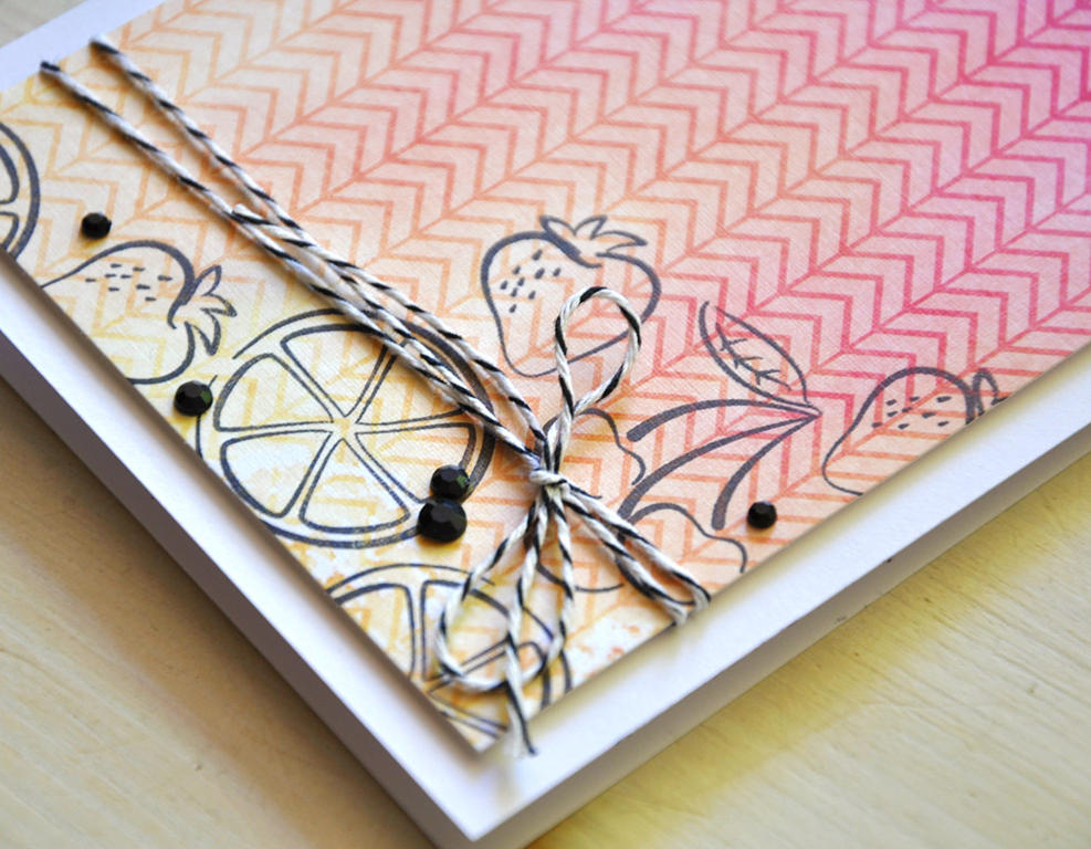 Stamps: Make It Market Mini Kit- Still Life: Summer<br />
Ink: True Black<br />
Cardstock:...