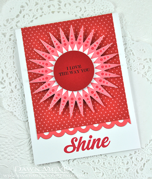 Paper: stamper&#039;s select white, pure poppy, pure poppy bitty dot, berry sorbet<br />...