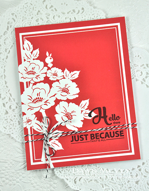 Paper: stamper&#039;s select white, Vintage Linens patterned paper<br />
Stamps: Vintage...