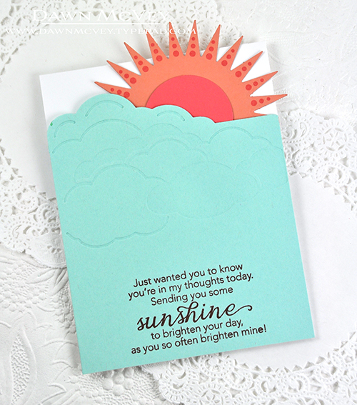 Paper: stamper&#039;s select white, aqua mist, melon berry, berry sorbet<br />
Stamps:...