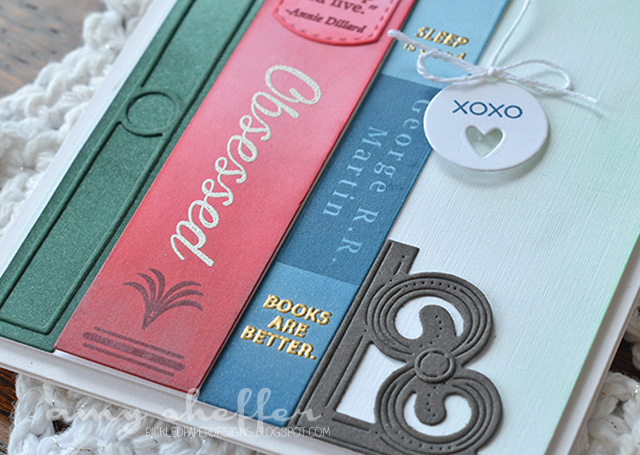 STAMPS: Bibliophile, Perfect Pairing<br />
<br />
DIES: Bibliophile, Fancy Bookends, Tiny...