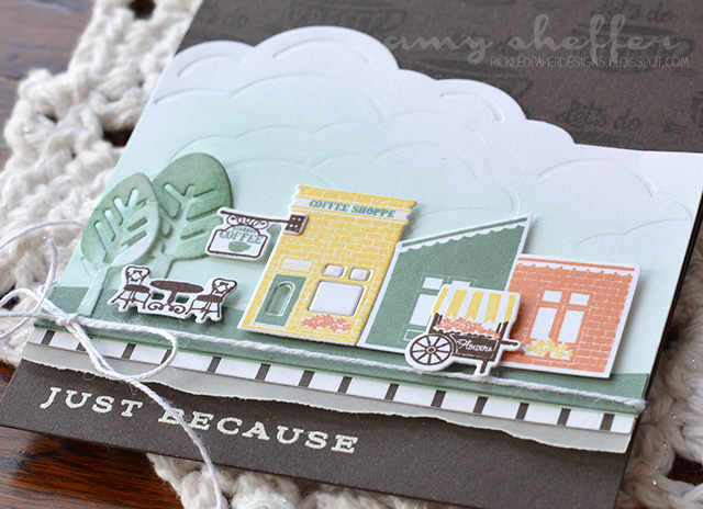 Stamps: Petite Places: Main Street, Keep It Simple: Just Because<br />
<br />
Dies: Petite...