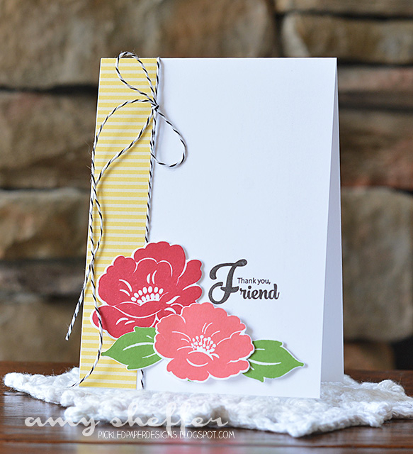 Stamps: Vintage Linens<br />
<br />
Dies: Vintage Linens<br />
<br />
Ink: Pure Poppy, Berry...