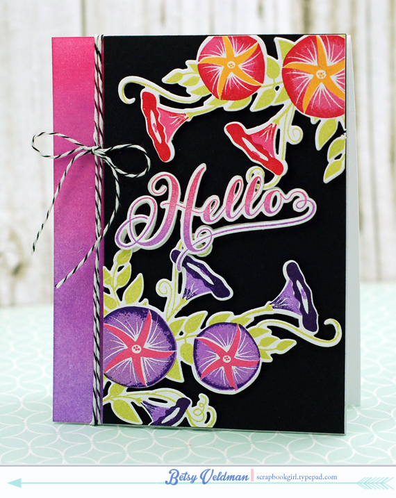 stamps: morning by morning, graceful greetings<br />
ink: raspberry fizz, royal velvet, limeade...