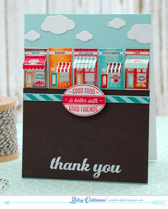 stamps: petite places: main street, love you to pieces: airplane, keep it simple: thank you<br...