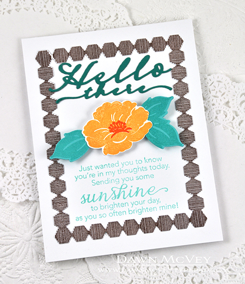 Paper: stamper&#039;s select white, hawaiian shores, tropical teal<br />
Stamps: Vintage...
