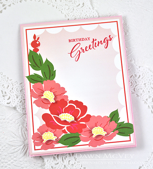 Paper: stamper&#039;s select white, pink shimmer, Vintage Linens patterned paper<br />
Stamps:...