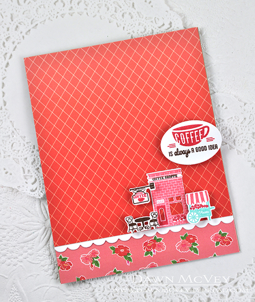 Paper: stamper&#039;s select white, Vintage Linens patterned paper<br />
Stamps: Petite Places:...