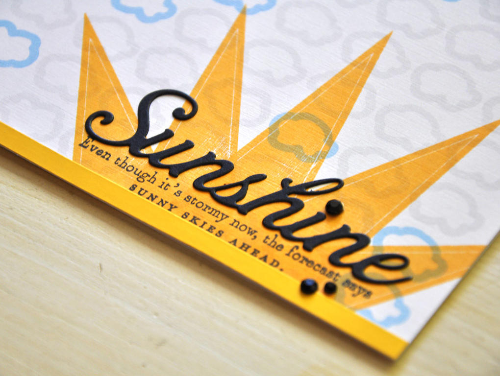 Sunny Skies Ahead Card Detail